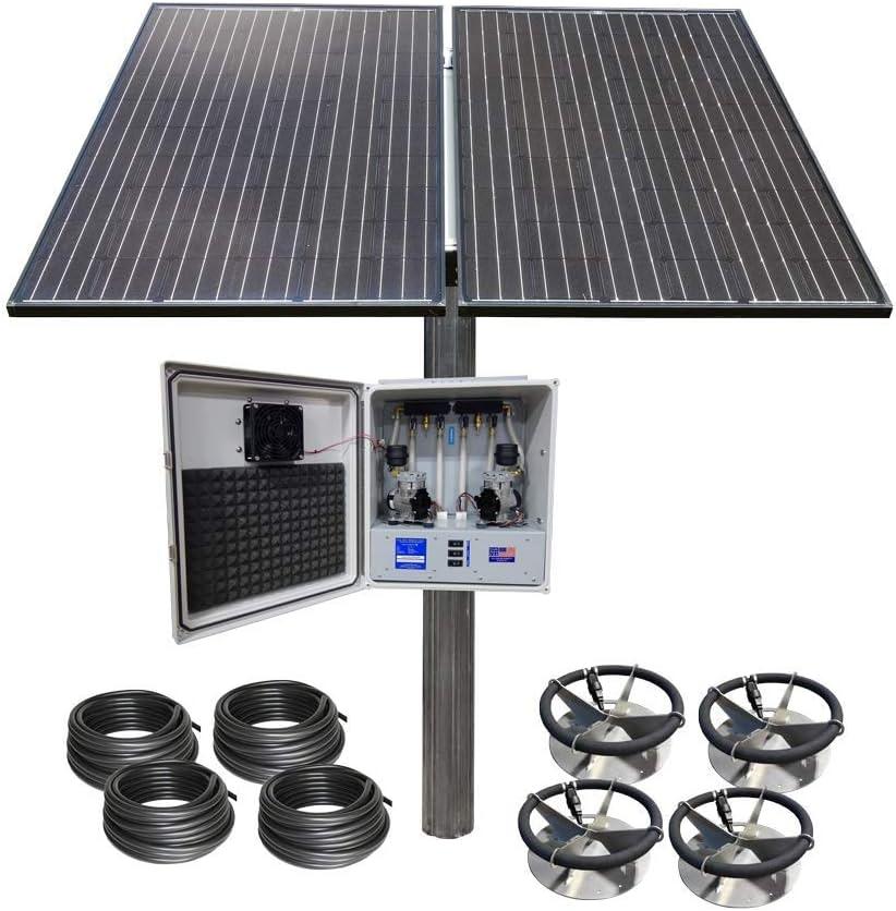 US Solar Mounts: SD Series Large Pond Solar Powered Subsurface Aeration System 4 Diffuser