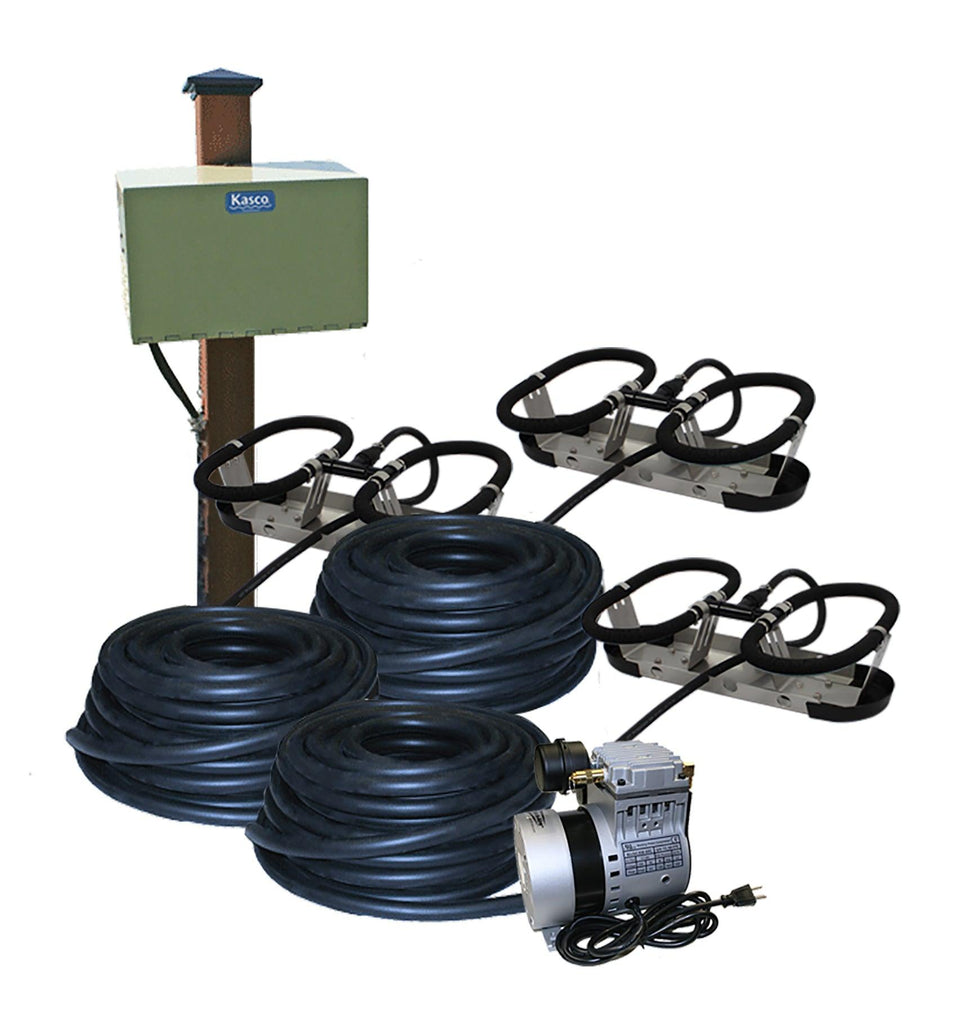 Kasco: Robust-Aire Systems | RA1, RA2, RA3 | Pond Aeration | Base Mount and Post Mount Packages | Diffused Air kits for Ponds - Dock Deicers