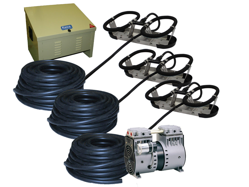 Kasco: Robust-Aire Systems | RA1, RA2, RA3 | Pond Aeration | Base Mount and Post Mount Packages | Diffused Air kits for Ponds - Dock Deicers